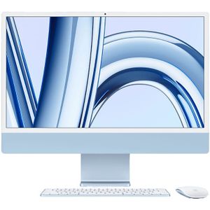 Apple Imac 24-inch Blauw (m3) - 8-core Cpu GPu 8gb 256gb Gigabit Ethernetpoort