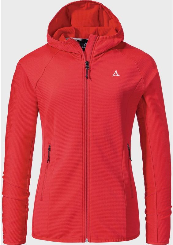 Schöffel - Cascata WMS - Fleecejack - Rood - Met Capuchon - Regular Fit