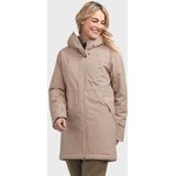 Schöffel - Women's Insulated Parka Crivat - Lange Jas - Beige - 100% Polyester - Isolerend Waterdicht Winddicht