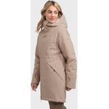 Schöffel - Women's Insulated Parka Crivat - Lange Jas - Beige - 100% Polyester - Isolerend Waterdicht Winddicht