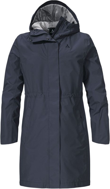 Schöffel - Bohorok - Lange Jas - Blauw - 100% Polyester - Winddicht, Waterdicht