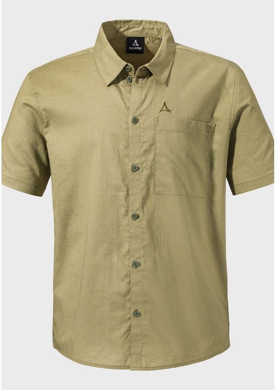 Schöffel - Urban Shirt - Overhemd - Groen - Katoen/Hennep