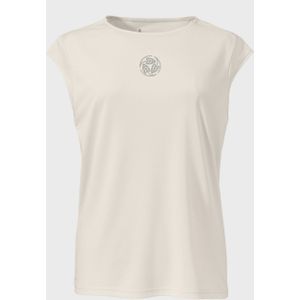 Schöffel - Circ T-shirt - T-shirt - Beige/Wit - 100% Polyester