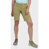 Schöffel - Toblach2 - Korte Broeken - Beige/Olijfgroen - Stretch, UV-bescherming