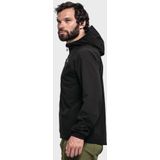 Schöffel - Hybrid Jacket Style Mamry - Fietsjack - Zwart - Stretch, Winddicht, Capuchon