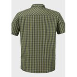 Overhemd - Groen - 100% Polyester - Regular Fit - Polokraag - V-hals