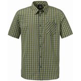 Overhemd - Groen - 100% Polyester - Regular Fit - Polokraag - V-hals