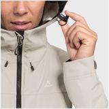 Schöffel - Women's Softshell Jacket - Softshelljack - Beige - 100% Polyester - Stretch, Capuchon, Waterdicht, Winddicht