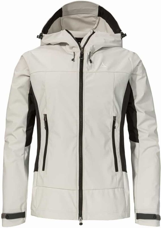 Schöffel - Women's Softshell Jacket - Softshelljack - Beige - 100% Polyester - Stretch, Capuchon, Waterdicht, Winddicht