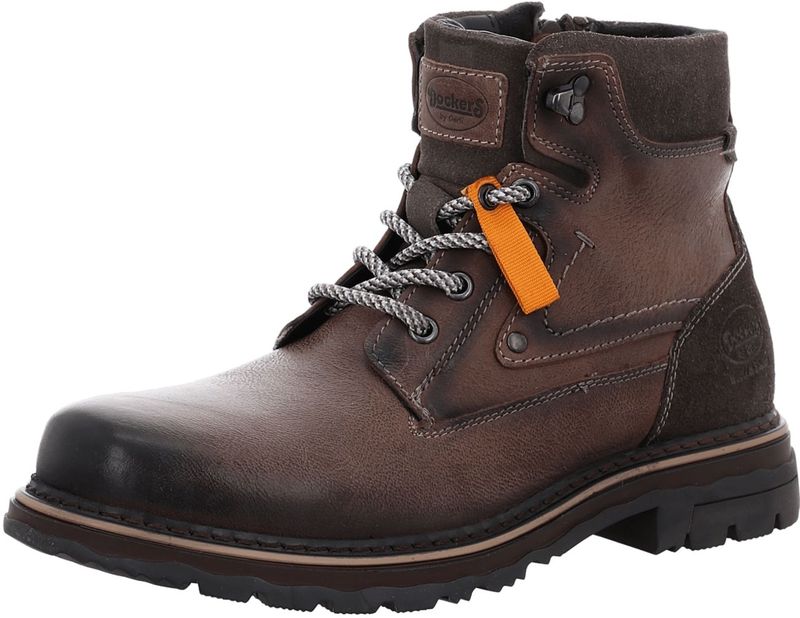 Winterlaarzen - Donkerbruin - Used Look - Vetersluiting