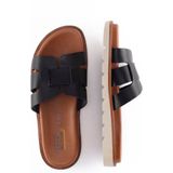 CAMEL ACTIVE - Muiltjes - Zwart - Gevoerd - Glad Leer