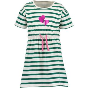 Blue Seven - Sweatjurk - DK Groen - Regular Fit - Kniebedekkend