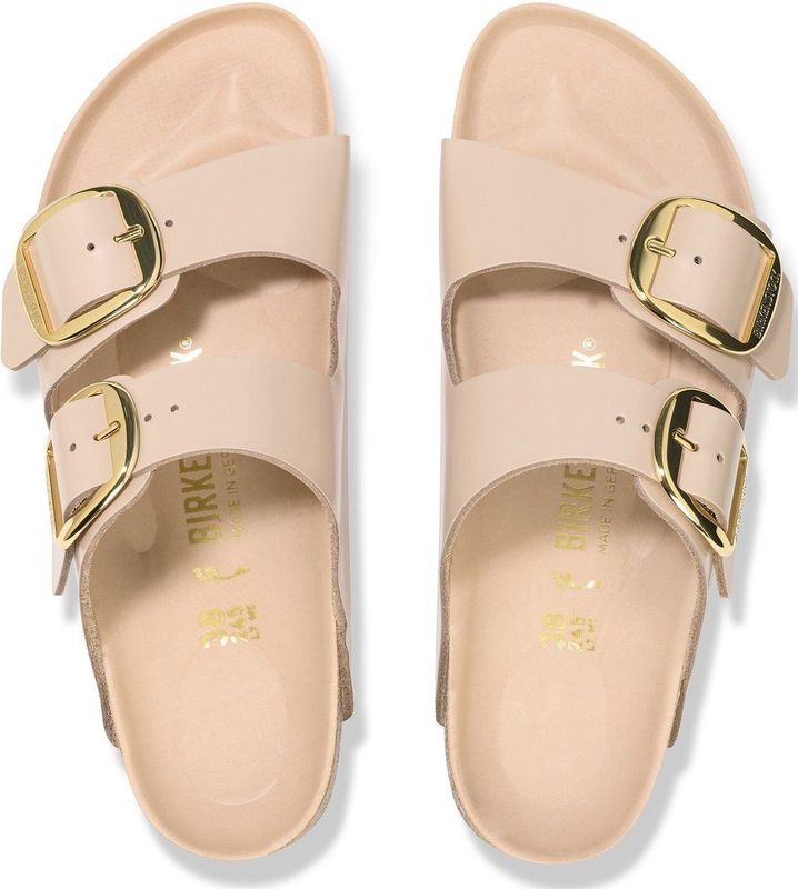 Birkenstock - Arizona Big Buckle - Slippers - High-shine New Beige - Normale Pasvorm