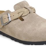 Birkenstock - Boston Braided - Badslippers - Grijs - Suède