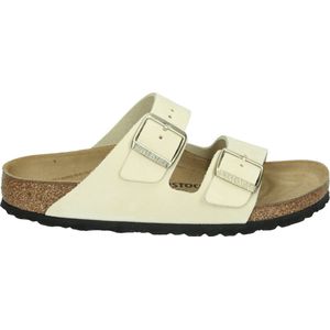 BIRKENSTOCK Birkenstock - Arizona Nubuck Ecru narrow Beige Nubuck Plateau sandalen Dames