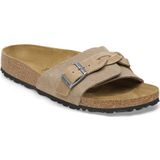 Muiltjes in leer Oita Braided BIRKENSTOCK. Leer materiaal. Maten 36. Kastanje kleur