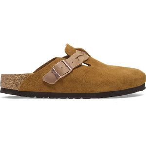 Birkenstock - Dames - Boston Braided Suede Mink - Mink - maat 40