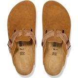 BIRKENSTOCK - Boston Braided - Klompen - Kastanje kleur - Suèdeleer