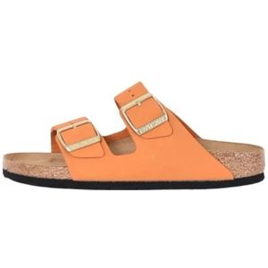 Birkenstock - Arizona - Schoenen - Oranje - Leer - Verstelbare Banden