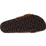 Birkenstock - Oita Braided - Muiltjes - Kastanje - Suèdeleer