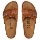 Birkenstock - Oita Braided - Muiltjes - Kastanje - Suèdeleer