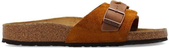 Birkenstock - Oita Braided - Muiltjes - Kastanje - Suèdeleer