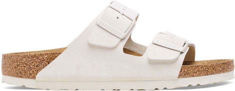 BIRKENSTOCK - ARIZONA - Slippers - Wit - Suède