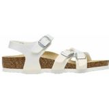 Sandaal Birkenstock Kids Kumba Birko-Flor BF Shiny Lizard White Narrow-Schoenmaat 32