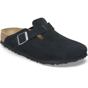 Birkenstock - Boston - Klomp - Zwart - Suède