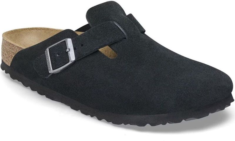 Birkenstock - Boston - Klomp - Zwart - Suède
