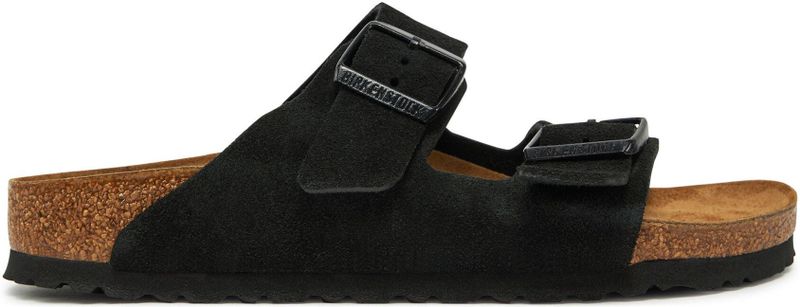 Birkenstock - Arizona - Slipper - Zwart - Suède - Dames