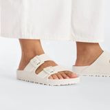 BIRKENSTOCK Arizona Sandalen - Geolied Leer - Grijs