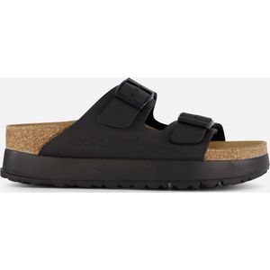 Birkenstock - Arizona PAP Flex Platform - Slipper - Zwart - Birko-Flor