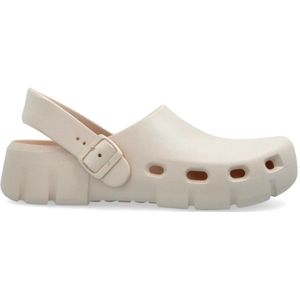Birkenstock, Dames, Schoenen, Beige, Maat: 35 EU Vinyl,
