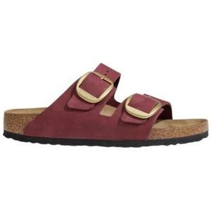 Dames muiltjes Birkenstock Arizona Big Buckle Nubuck Leather