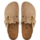 Birkenstock - Boston - Klompen - Beige - Grote Gesp - Plat