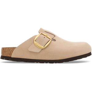 Birkenstock - Boston - Klompen - Beige - Grote Gesp - Plat