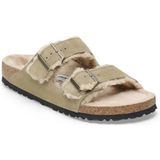 Birkenstock, Dames, Schoenen, Beige, Maat: 35 EU Suède,