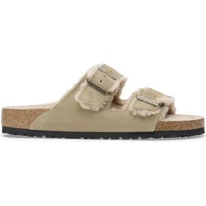 Birkenstock, Dames, Schoenen, Beige, Maat: 35 EU Suède,