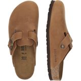 Birkenstock - Boston - Klompen - Zwart - Geolied Leer