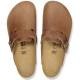 Birkenstock - Boston - Klompen - Zwart - Geolied Leer