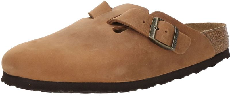 Birkenstock - Boston - Klompen - Zwart - Geolied Leer