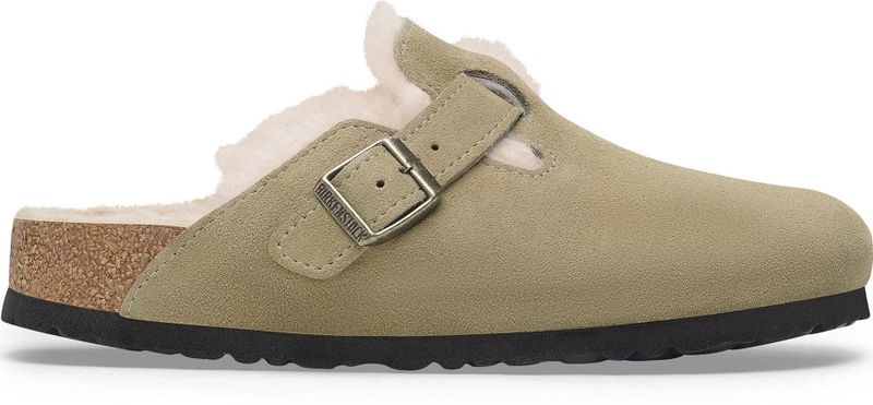 Birkenstock - Boston Shearling - Sandalen - Suède - Met Lamsvacht