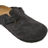 Birkenstock - Boston - Muiltjes - Grijs - Suède