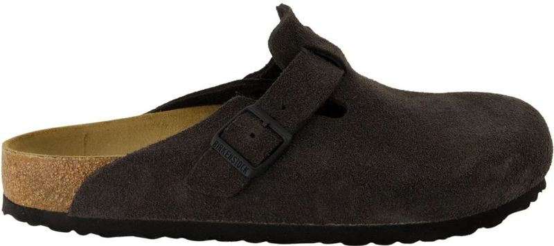Birkenstock - Boston - Clogs - Grey - Bovenwerk Van Leer