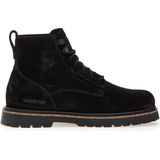 Birkenstock - Highwood - Slippers - Zwart - Natuurlijk Suède Leer - Natuurlijk Rubber