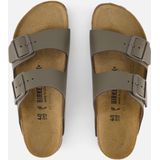 Birkenstock - Arizona - Slippers - Grijs - Leer