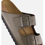 Birkenstock - Arizona - Slippers - Grijs - Leer