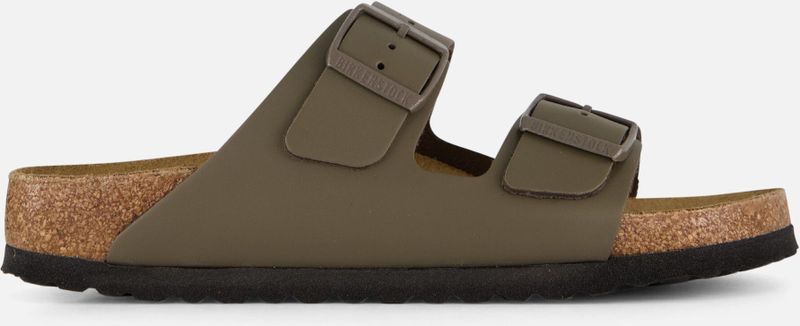 Birkenstock - Arizona - Slippers - Grijs - Leer