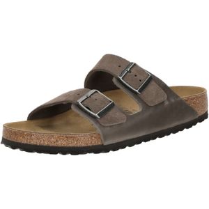 Birkenstock, Heren, Schoenen, Grijs, Maat: 43 EU Leer,